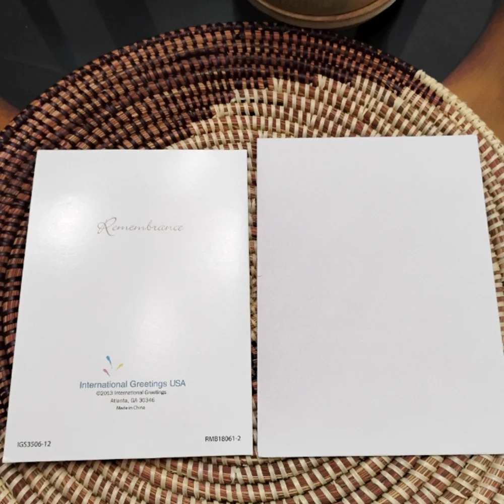 2 Greeting Cards - Wedding Celebration & Thinking of You NEW